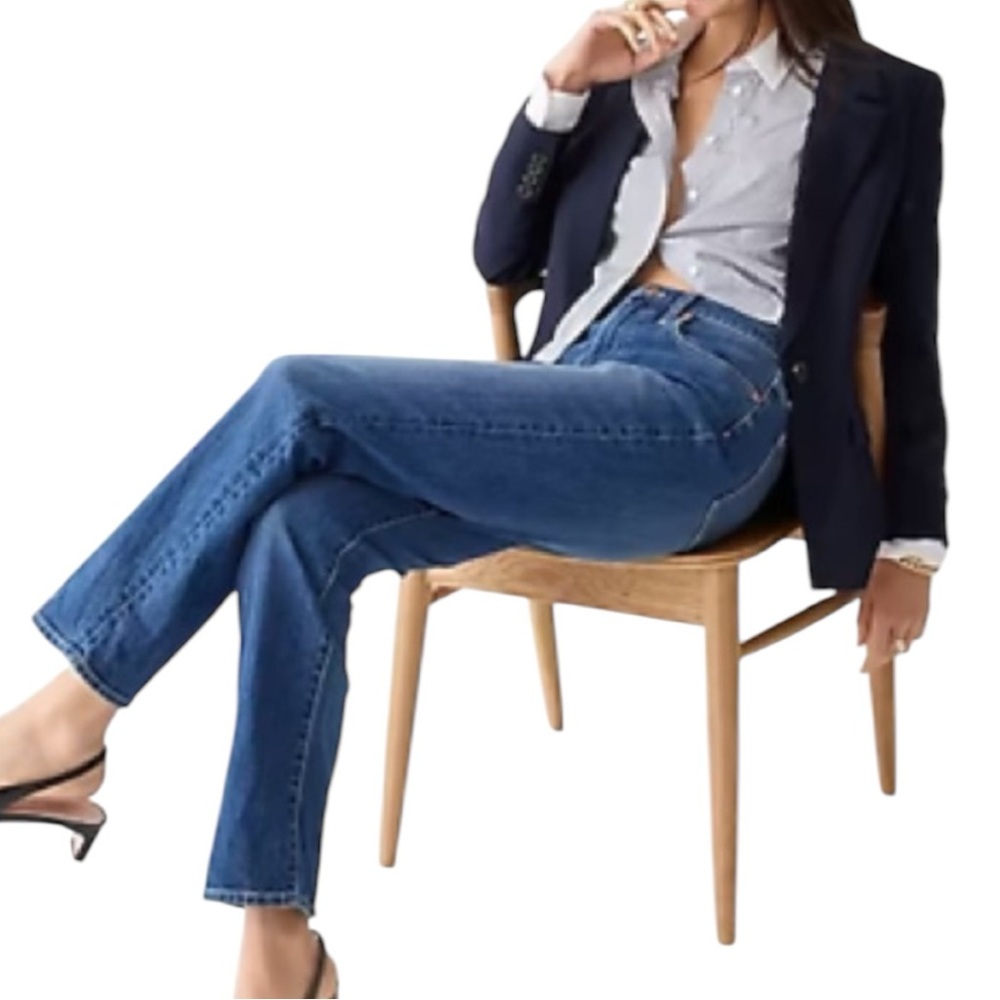 J Crew NWT Premium Edition Slim Boyfriend Button Fly High Waist Straight Jeans - Picture 15 of 15